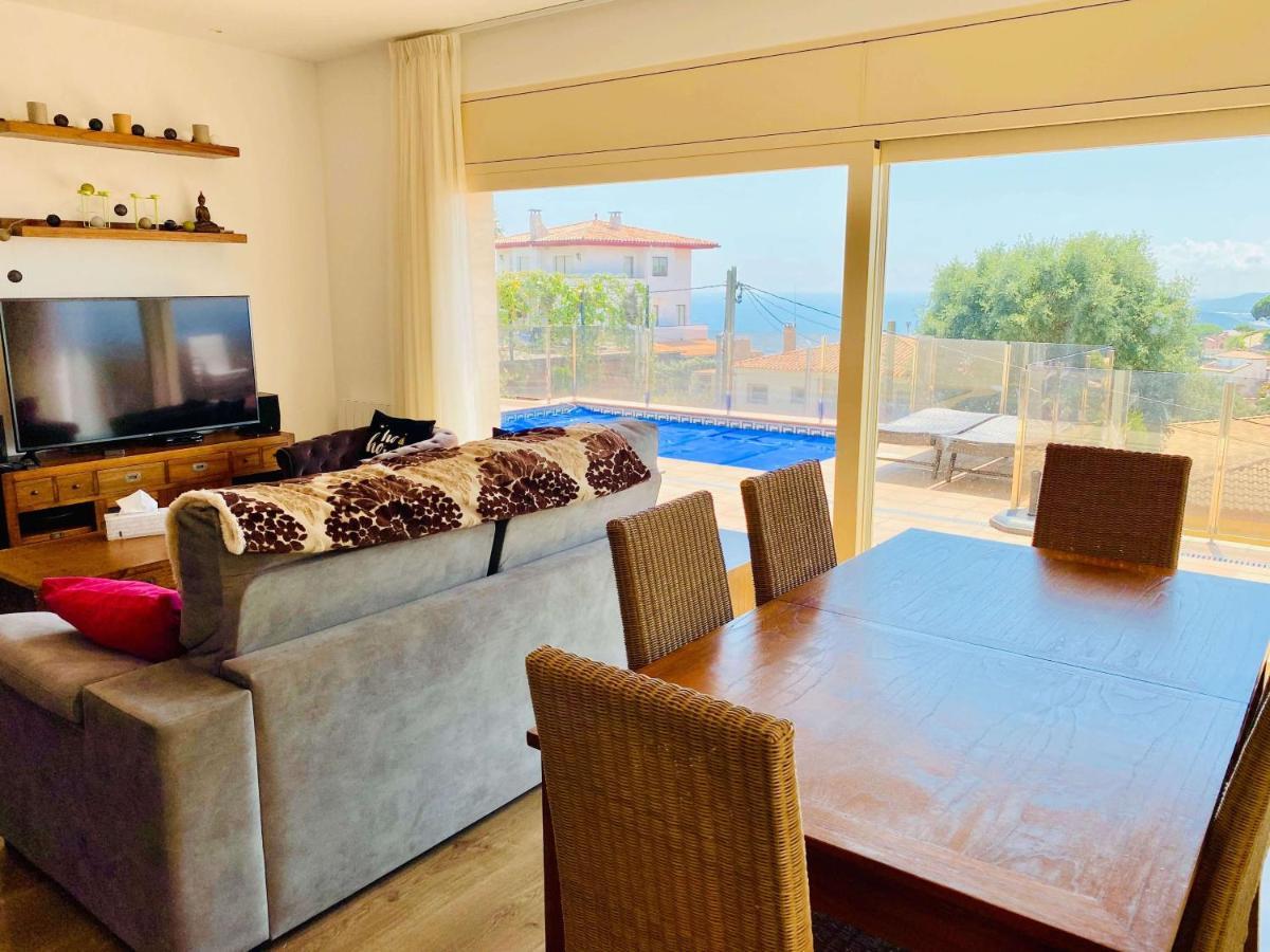 Luxury Villa Investingspain With Sea Views, Pool And Jacuzzi Lloret de Mar Luaran gambar